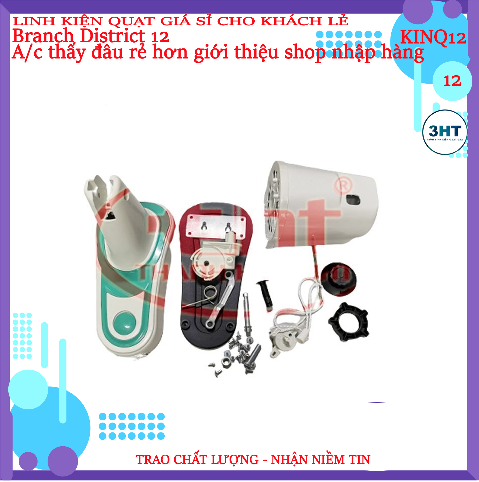 Vỏ Thân Quạt Treo Senko Mới Full Bộ