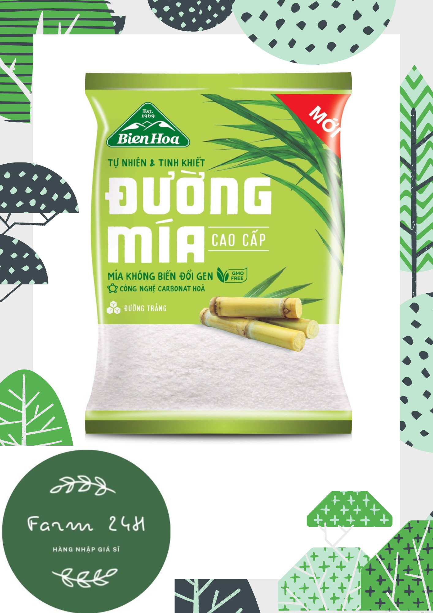 Đường mía cao cấp biên hòa 1kg