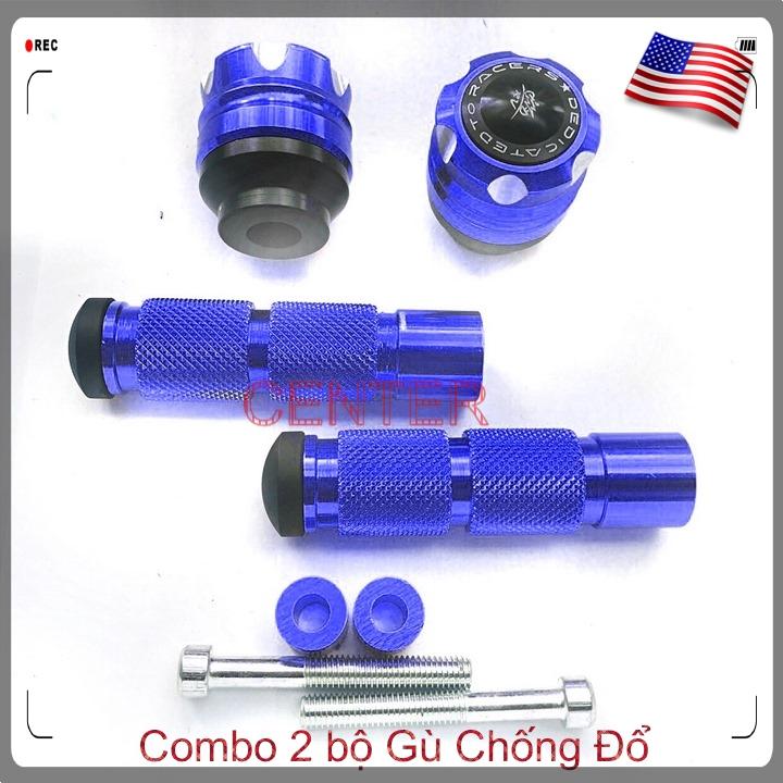 [ màu xanh ] Combo 2 cặp gù trước có chụp và gù sau K9