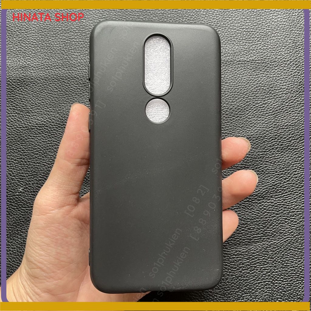 Ốp lưng nokia x5 /nokia 5.1+ / 6.1+ dẻo đen dẻo đen tpu, đen giả da auto focus có viền gồ bảo vệ cam bền đẹp