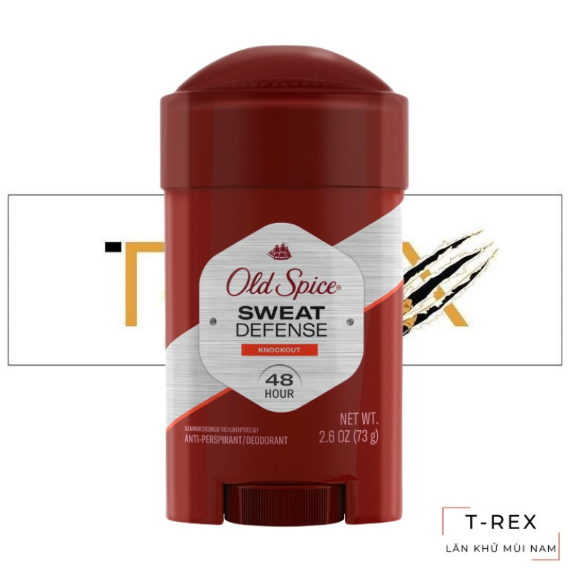 Lăn Khử Mùi Old Spice Sweat Defense Knockout Soft Solid 73g (Sáp MỀM) nhập khẩu