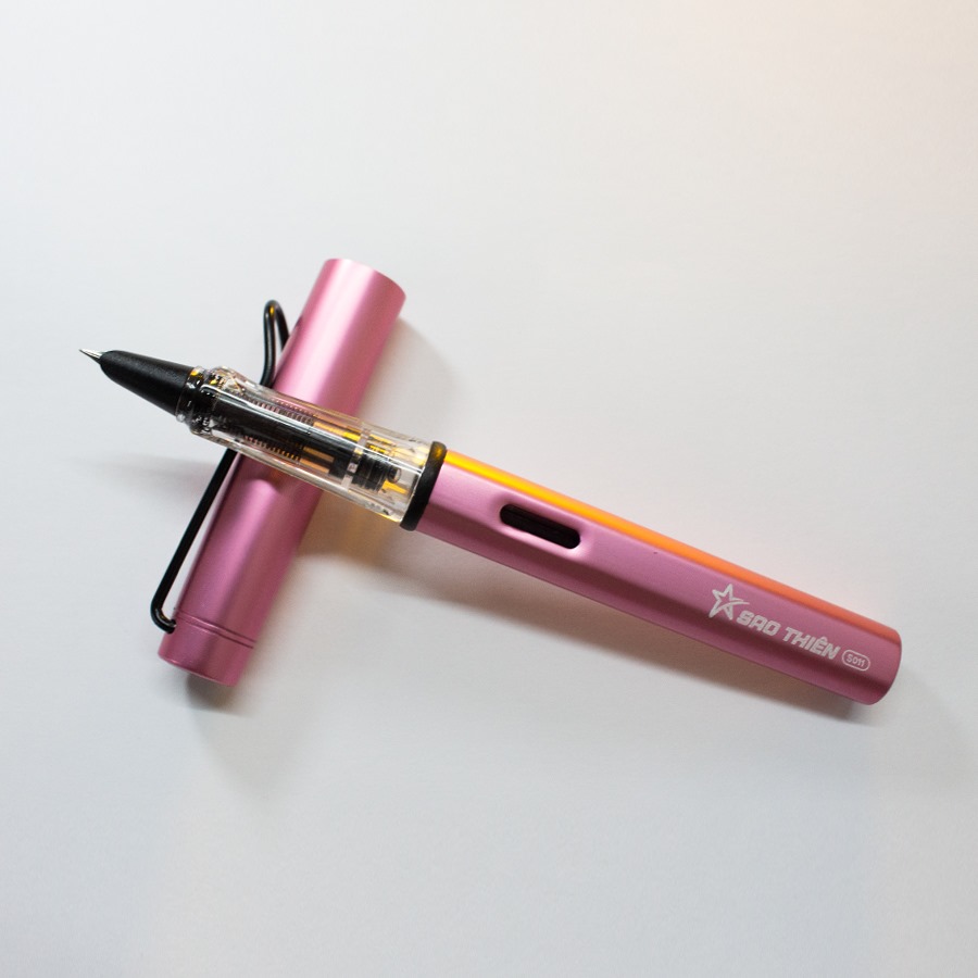 Pen machine Uranus S011 plus needle nib Crystal bamboo leaf, nib stainless-gift with box
