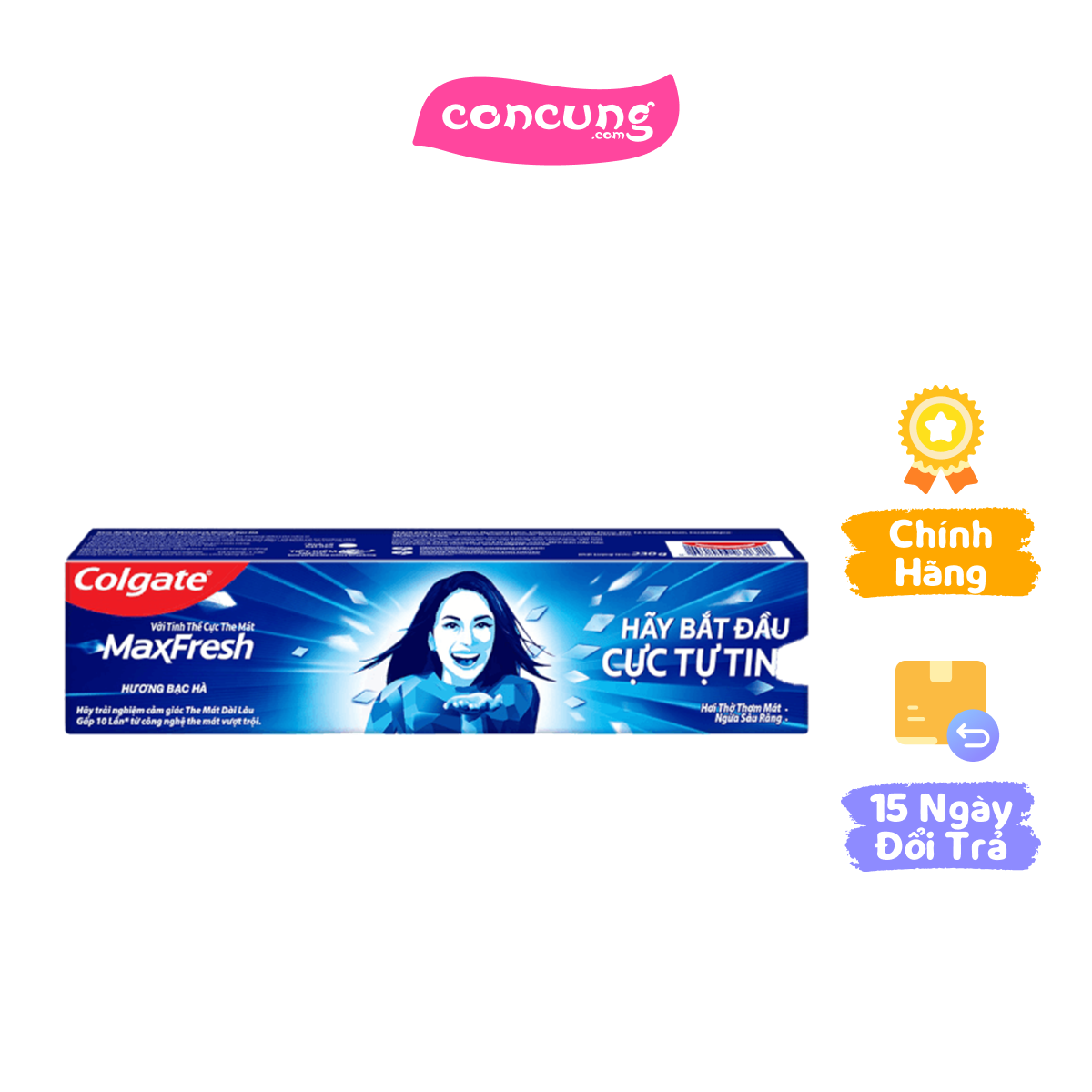 Kem đánh răng Colgate Maxfresh Bạc Hà 230g/225g + Bàn chải đánh răng
