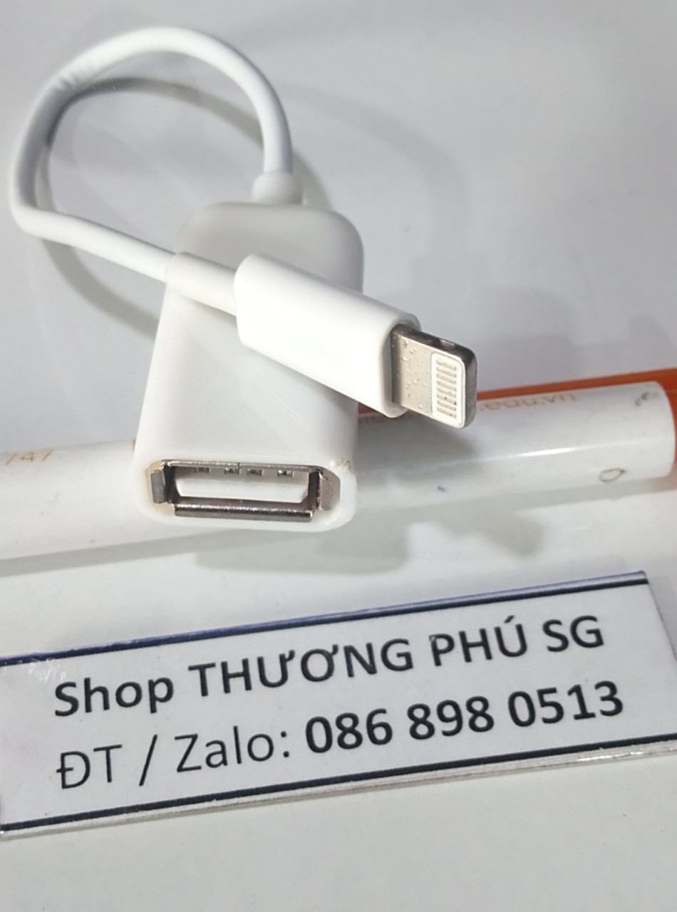 [HCM]Cáp OTG Iphone Lightning ra USB 2.0 cho Iphone & Ipad