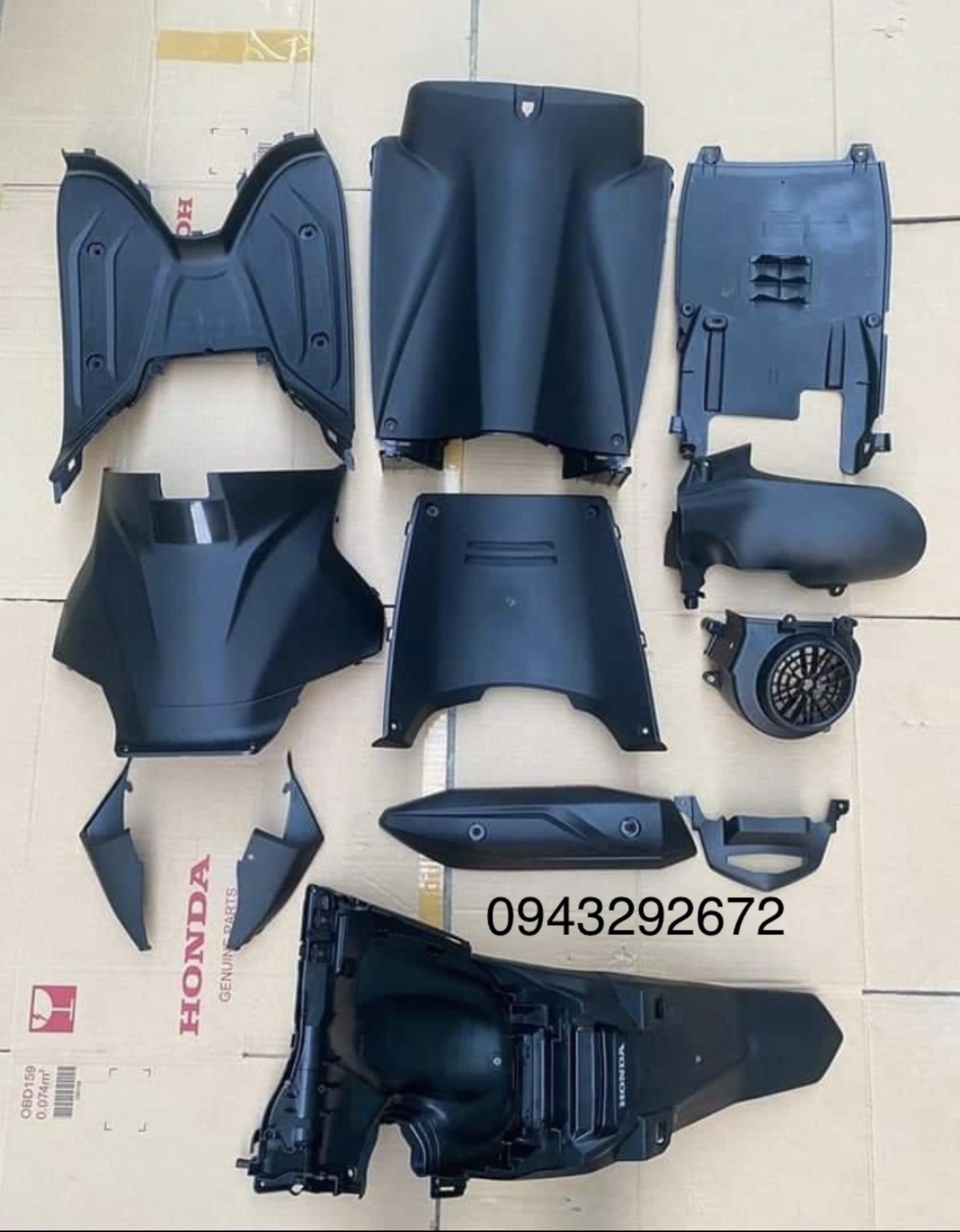 Bộ Nhám Đen Vision 2014>2019 Honda