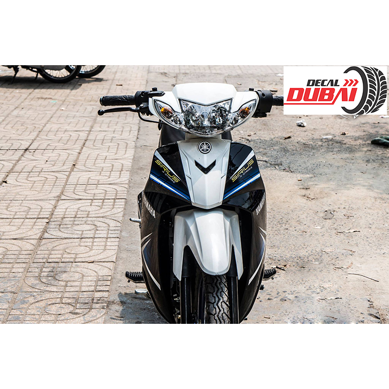 Tem Trùm Sirius Đen Trắng Xanh Đơn Giản