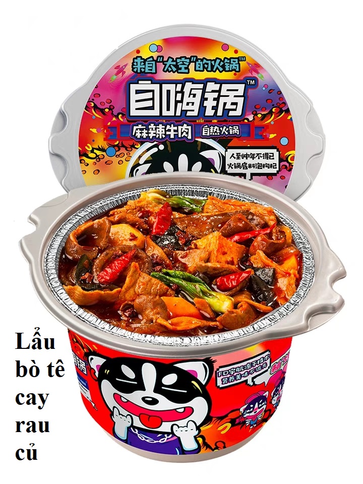 LẨU TỰ SÔI BÒ TÊ CAY