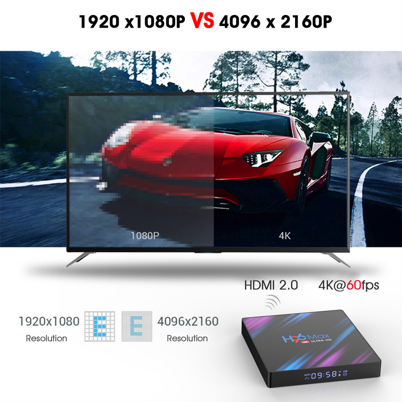 Android tv box chip RK 3528  Ram 4G Rom 32G kết nối wifi  hỗ trợ video 4k xem nhiều kênh truyền hình miễn phí bảo hành 12 tháng H96MAX 3528 tivi box