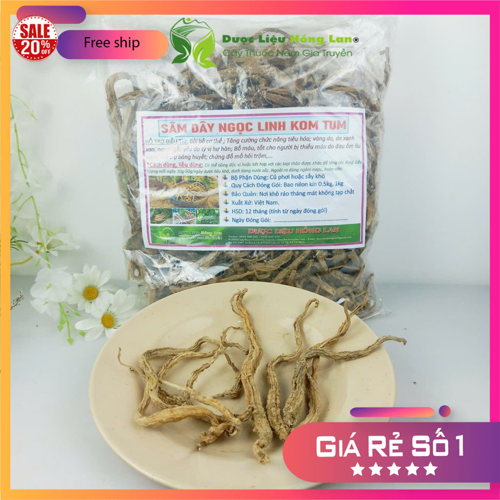 ✅ 100g Đẳng sâm (Sâm dây ngọc linh kon tum) sấy khô