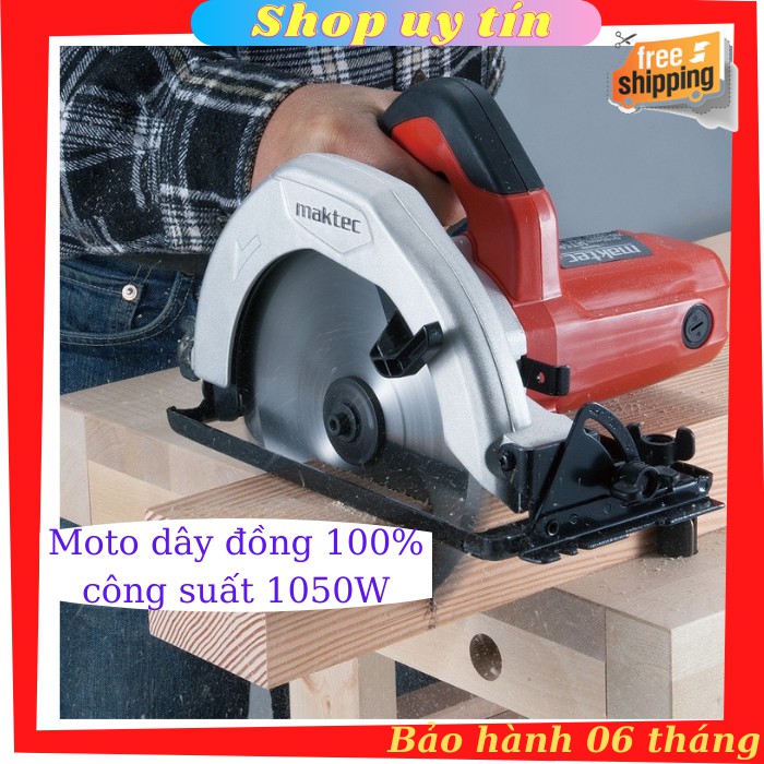 Máy cưa đĩa maktec mt583 máy cưa gỗ 1050w tặng kèm 1 lưỡi cưa theo máy