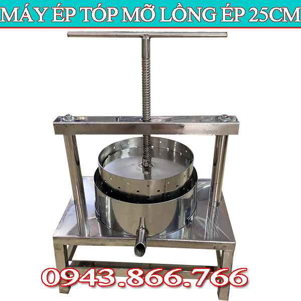 Máy vắt nước cốt dừa, ép tóp mỡ bằng tay lồng ép 18cm