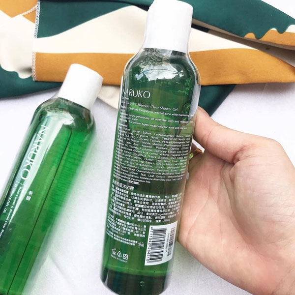 Sữa tắm Naruko Tea Tree Shine Control & Blemish Clear Shower Gel 250ml