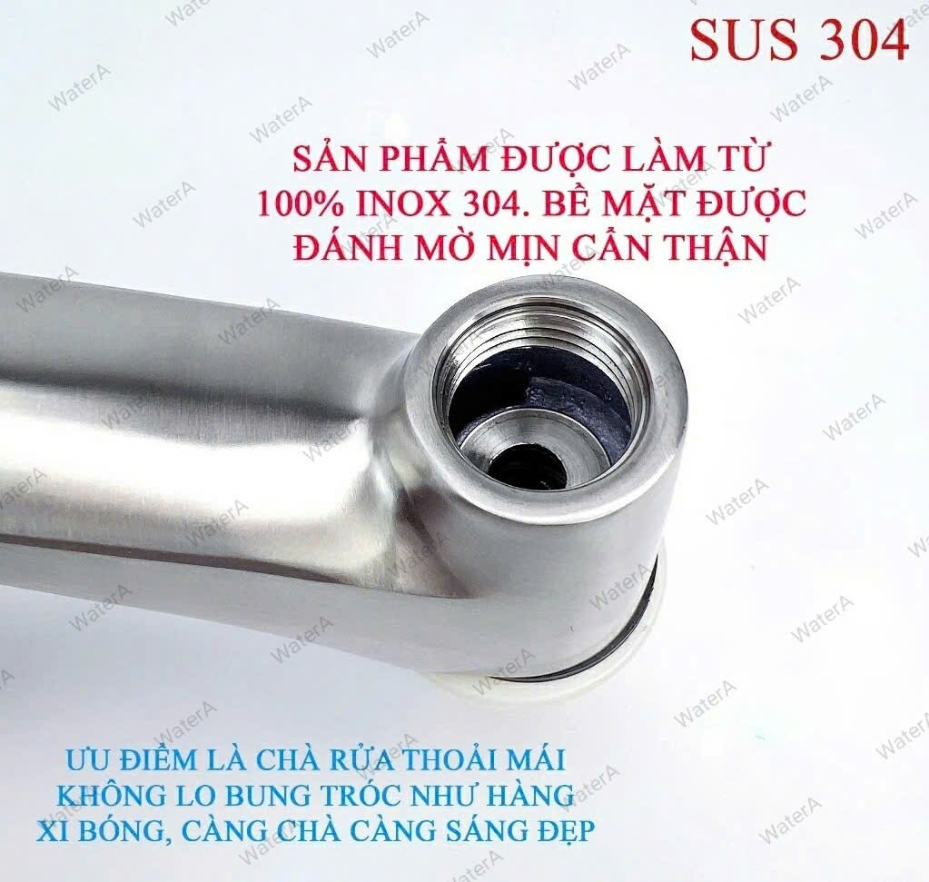 [Q.Tân Bình] Vòi lavabo lạnh inox SUS 304