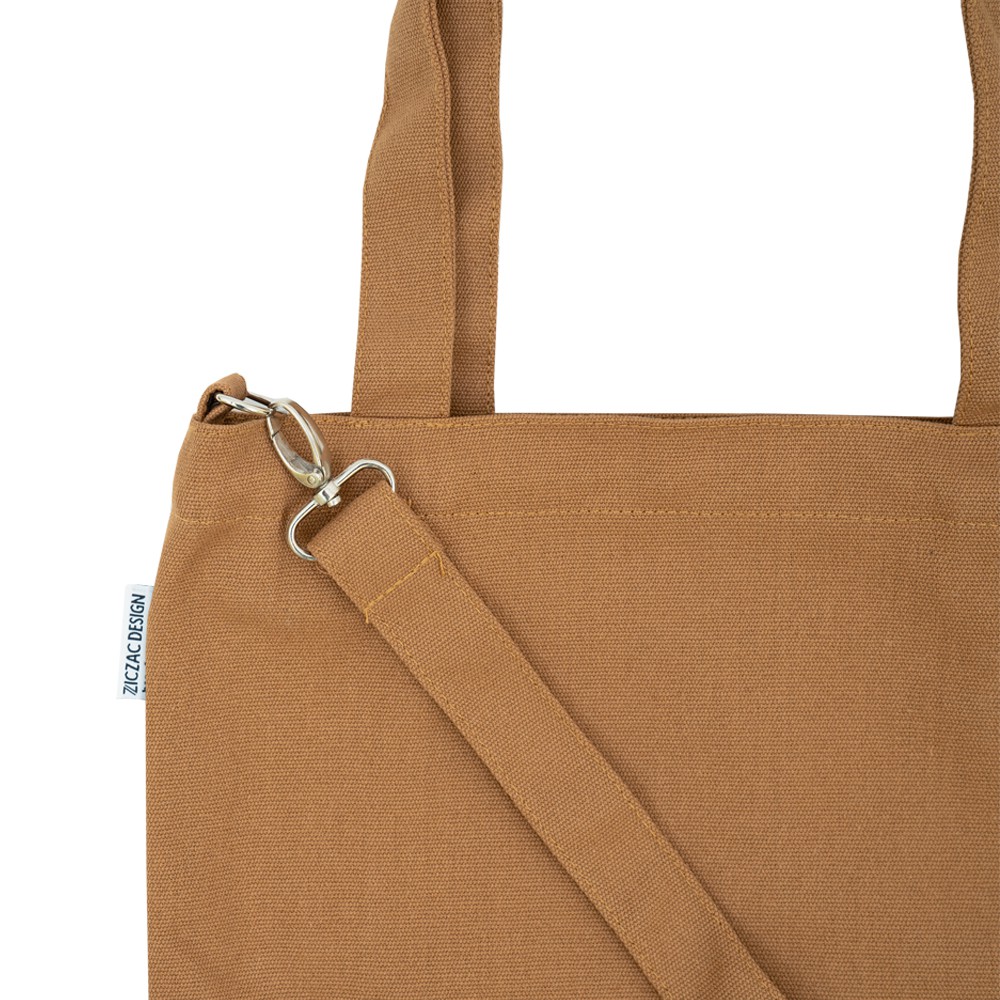 Tote 2in1 Canvas màu trơn
