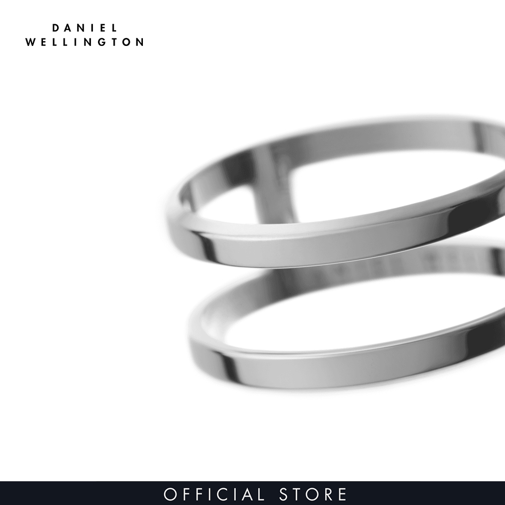 Nhẫn Daniel Wellington 2 vòng màu bạc - Elan Dual Ring