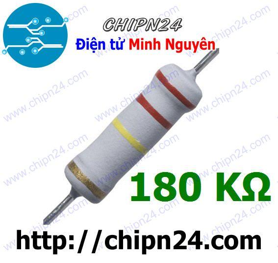 [5 con] (F149) Điện Trở 180K 2W