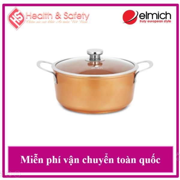 Nồi Phủ Sứ Chống Dính Cao Cấp FULL INDUCTION ELMICH ROYAL PREMIUM EL-1181 Size 26cm