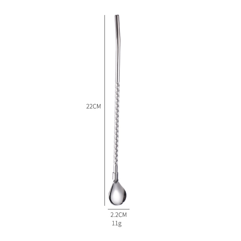 Combo 2 muỗng kiêm ống hút bằng inox có thể sử dụng lại tiện dụng - muỗng 2 in 1 - ống hút inox - muông inox - thìa cà phê