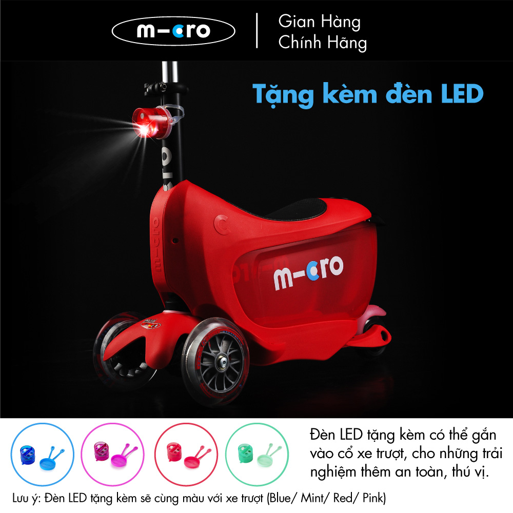 Xe trượt scooter có ghế ngồi Micro Mini2go Deluxe Plus