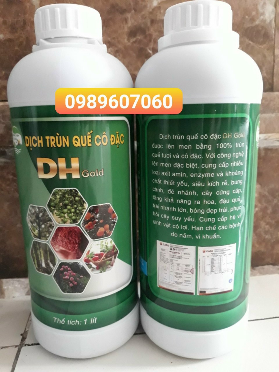 [HCM]Combo 5 lít x Phân bón dịch trùn quế mát cây dày lá 1000ml