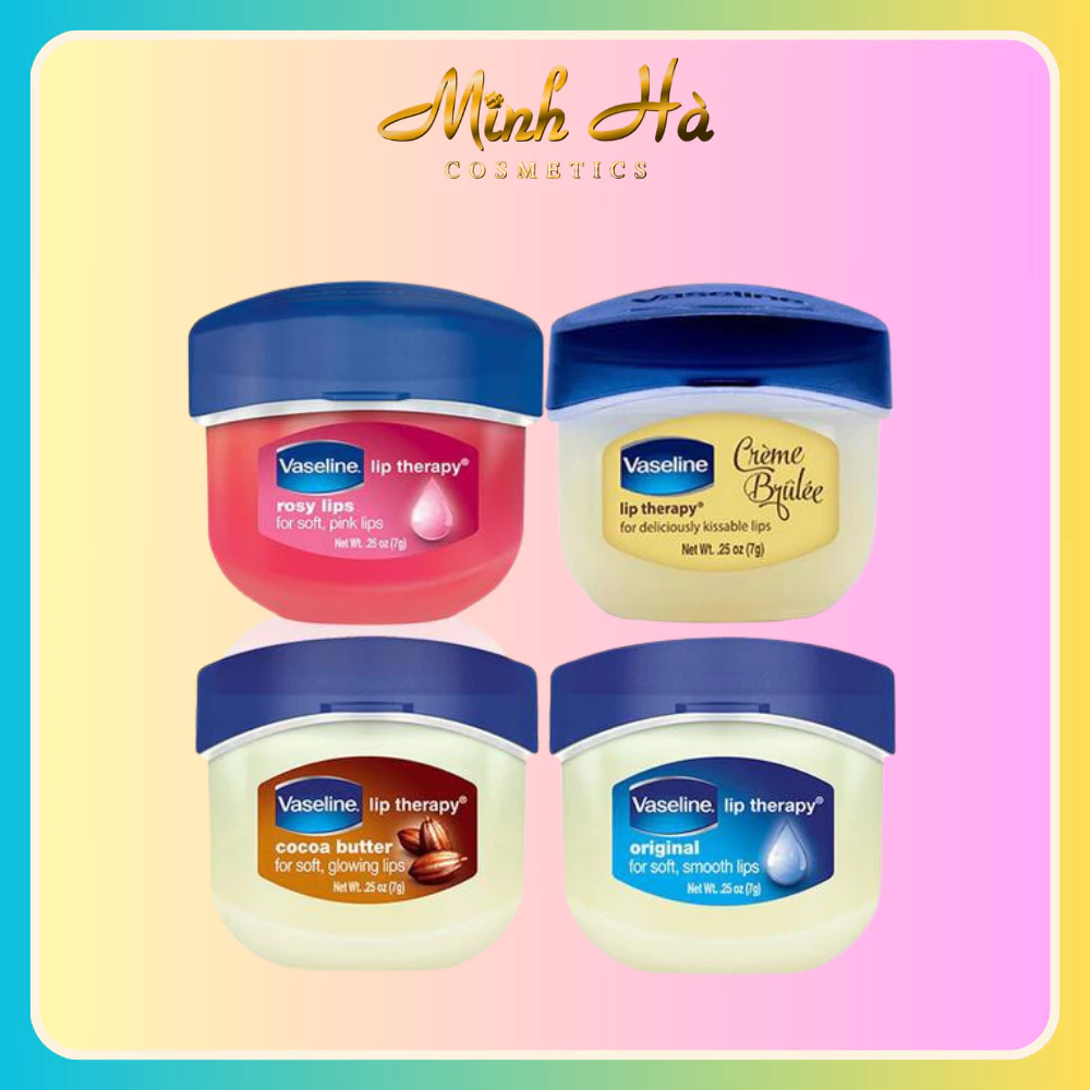 Dưỡng môi hồng và mềm Vaseline Lip Therapy 7g dưỡng ẩm cho môi và làm hồng môi