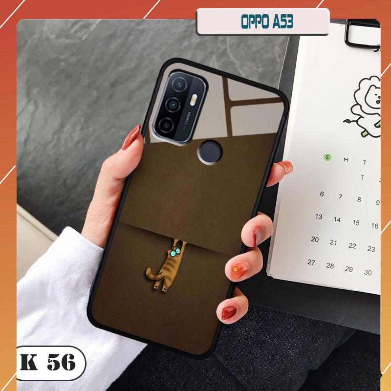 Ốp lưng kính 3D điện thoại OPPO A53