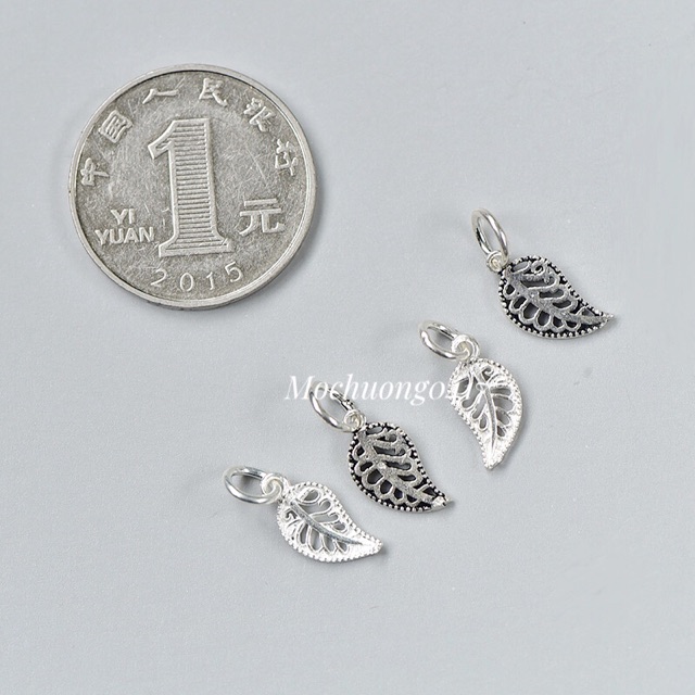 [S925] Charm bạc lá đơn - MH254