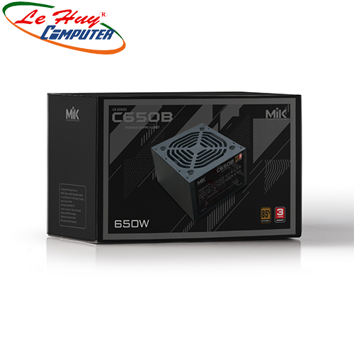 Nguồn máy tính MIK S-Power C650B 650W 80 PLUS BRONZE
