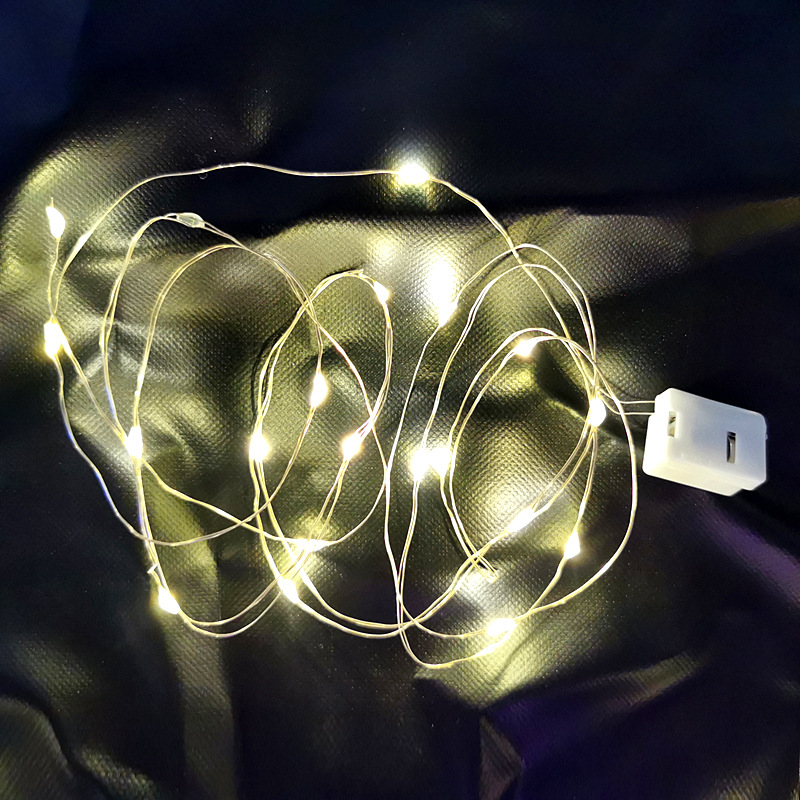 Đèn LED Đom Đóm Fairylight Trang Trí Decor Nhà Cửa - Có 3 Chế Độ - Kèm Sẵn Pin (1 mét / 2 mét)