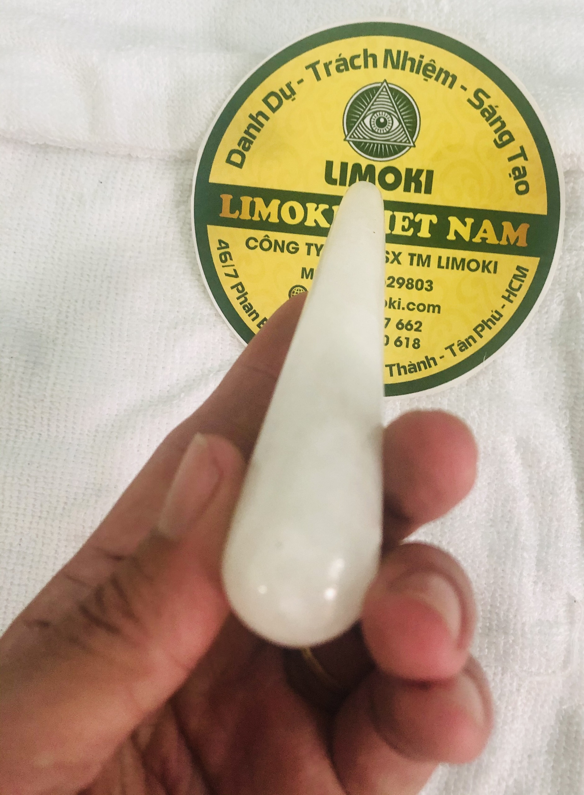 [HCM]Cây Ấn Huyệt Đá Thạch Anh Trắng