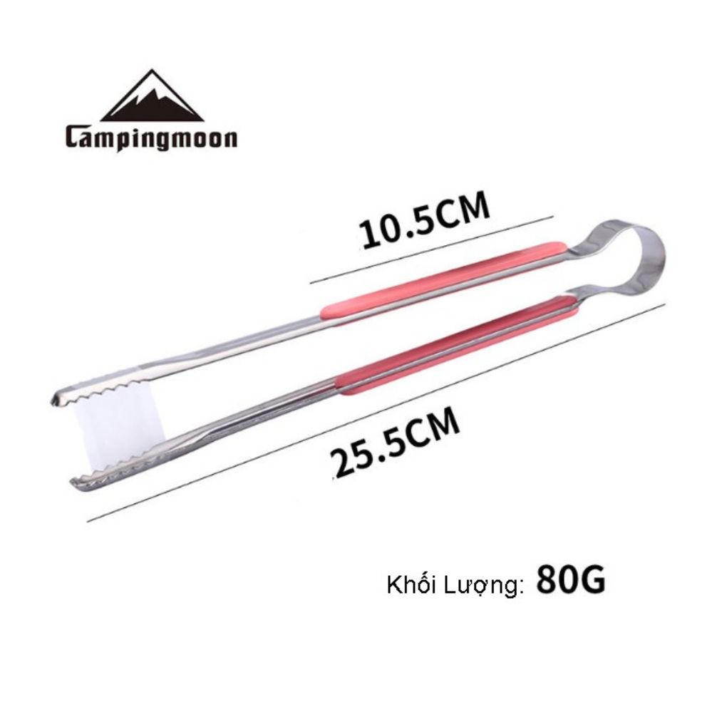 Kẹp gắp đồ nướng inox Campingmoon SJ10, cam kết hàng chính hãng, chất lượng sản phẩm đảm bảo đúng mô tả, an toàn người sử dụng