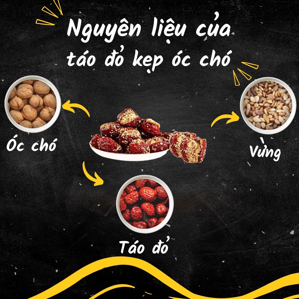 Táo đỏ nhân óc chó