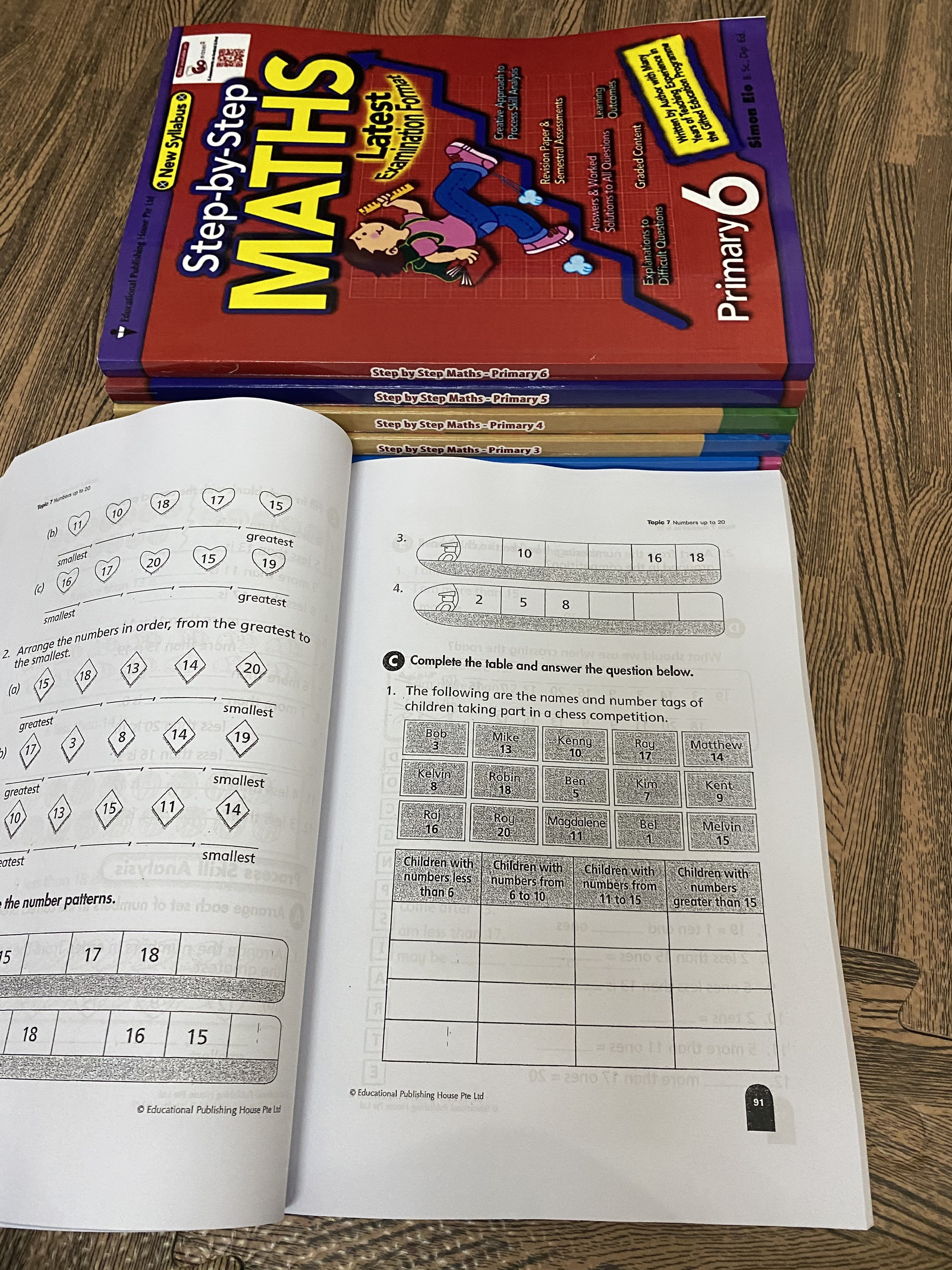 Bộ 3 Quyển - Level 4 - Complete maths, Step by step math, Challenging 4 in 1 maths (Tiểu học) - Hanoi Bookstore