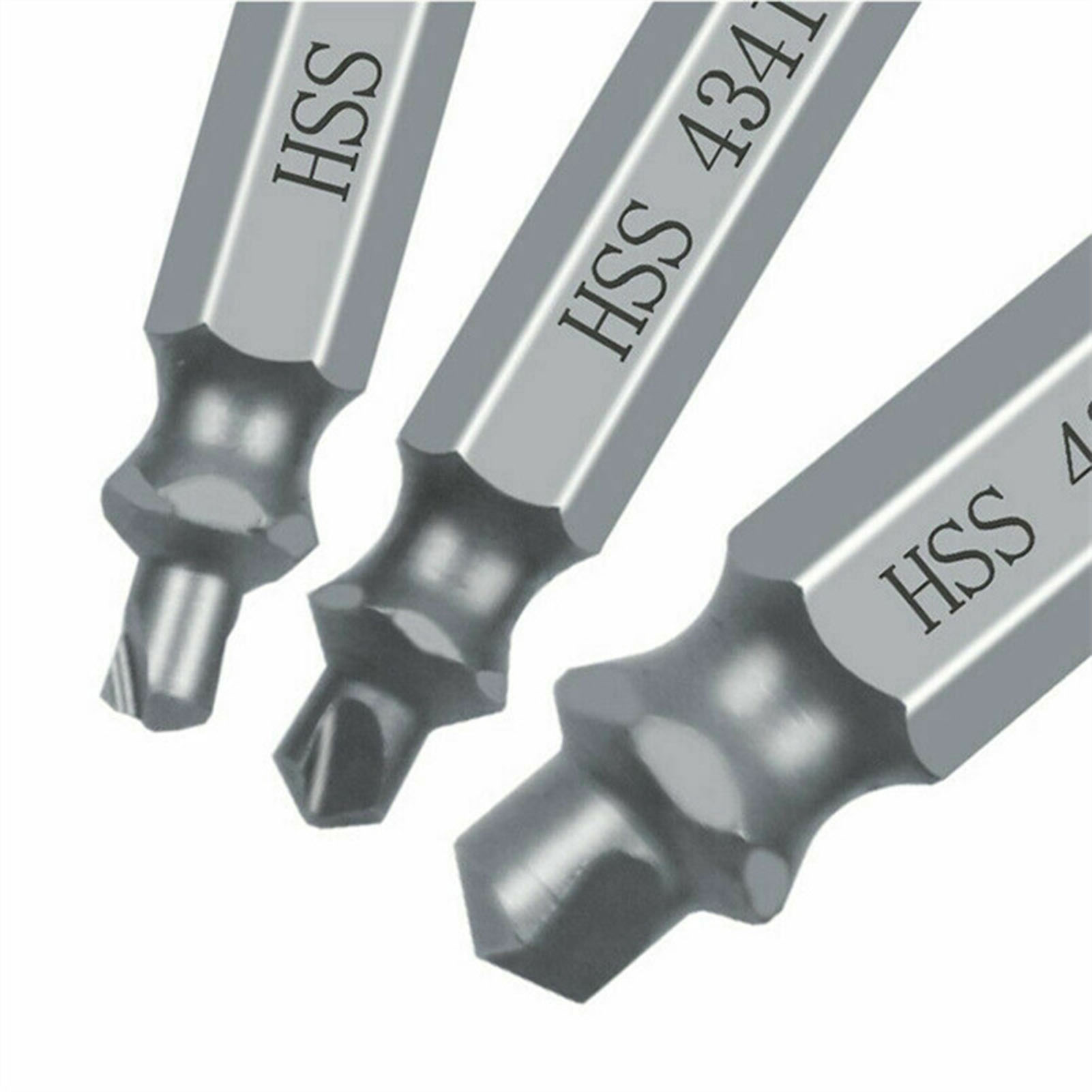 6Pcs Broken Screw Extractors Set Stripped Damaged Screw Remover Tool