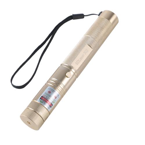 Đèn pin Laser 303 vỏ vàng [tia xanh]