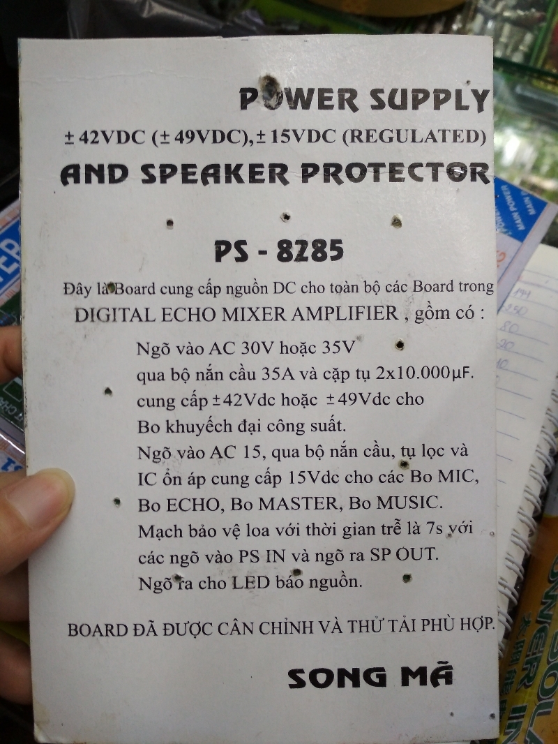 Mạch Nguồn Power supply âm ly