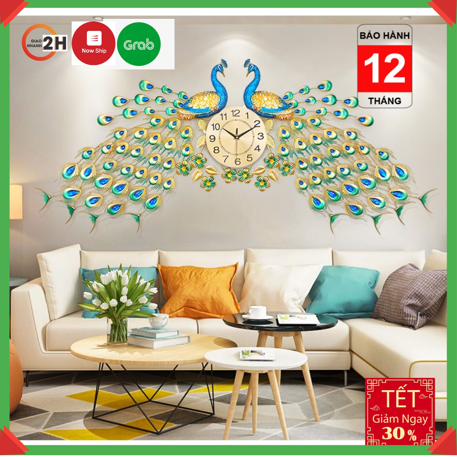 [XẢ KHO CẮT LỖ] Đồng hồ chim công Lian686