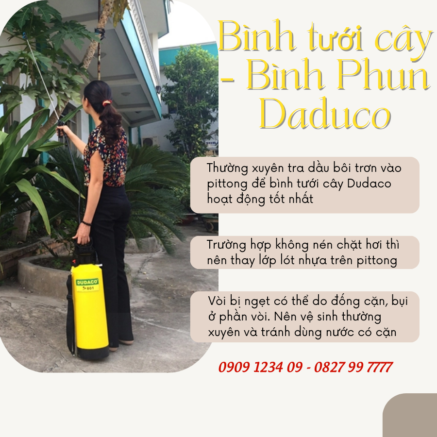 Dudaco 202 2-Liter Spray Bottle - Used for Spraying Plant Care (Saigon Garden - Vuon Sai Gon)