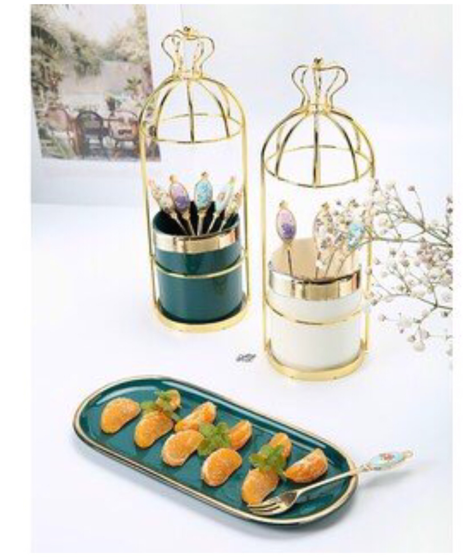 Ống đựng đũa, thìa dĩa chất liệu sứ cao cấp