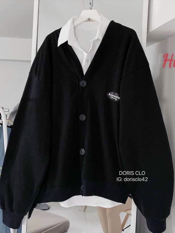(FREESHIP TOÀN QUỐC) - SIÊU PHẨM - Áo Khoác Cardigan NAM NỮ TIM, Sweater, Jacket Uncover Nữ Nam Chất Thun Nỉ Ngoại Fool's Game Form Rộng Nút Cài Unisex