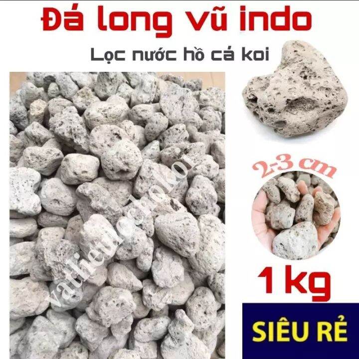 [HCM]đá lông vũ indo 1kg Nham Thạch trắng ,Đá bọt size 2-3cm