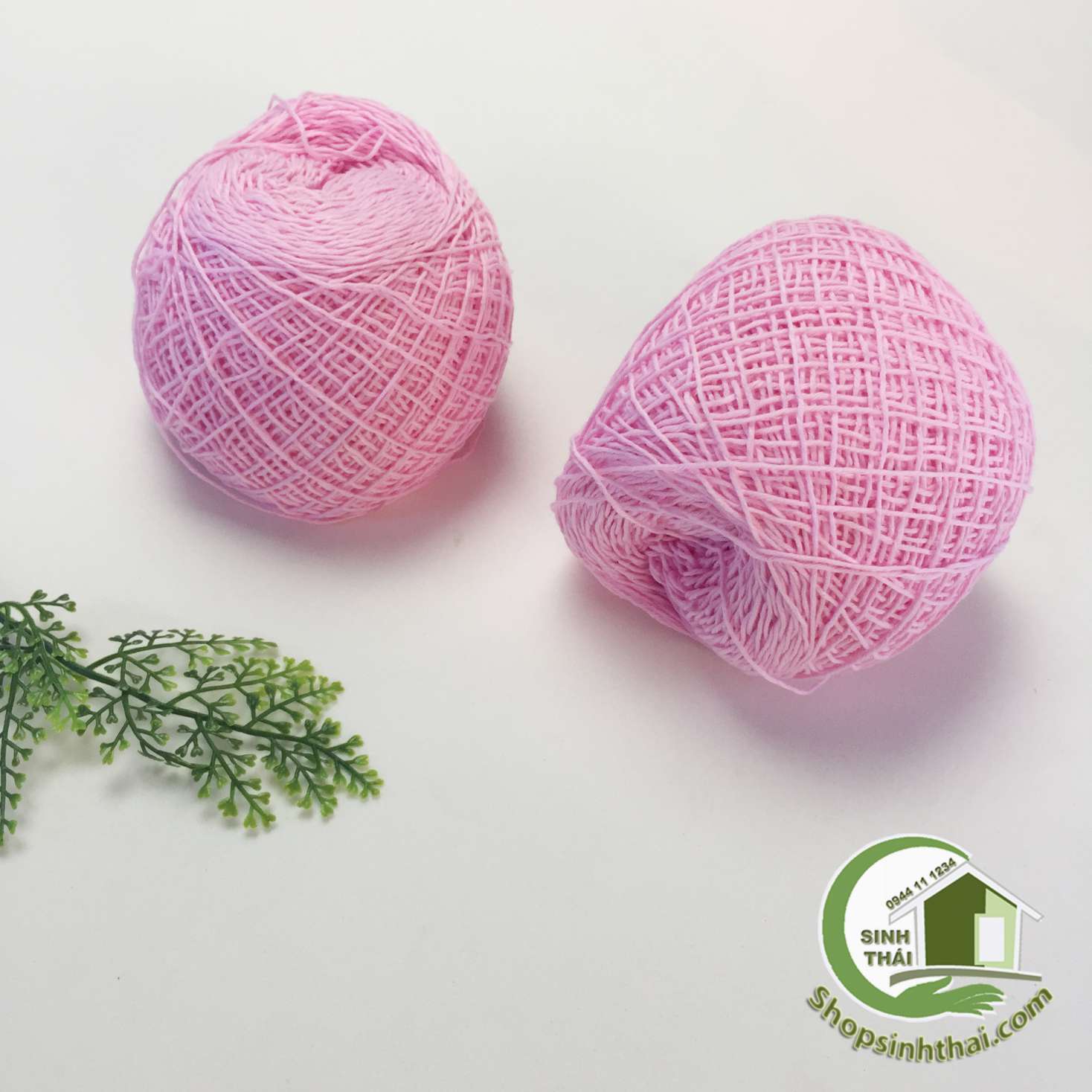 [HCM]Chỉ móc - chỉ đan lát móc áo móc giỏ móc khăn chỉ cotton cao cấp màu hồng