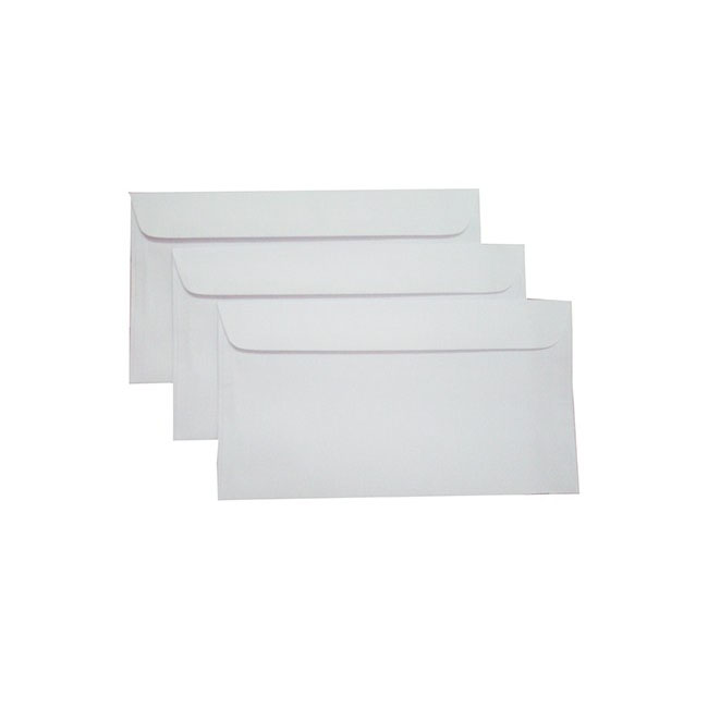 XẤP 100 BAO THƯ TRẮNG 12x22 cm