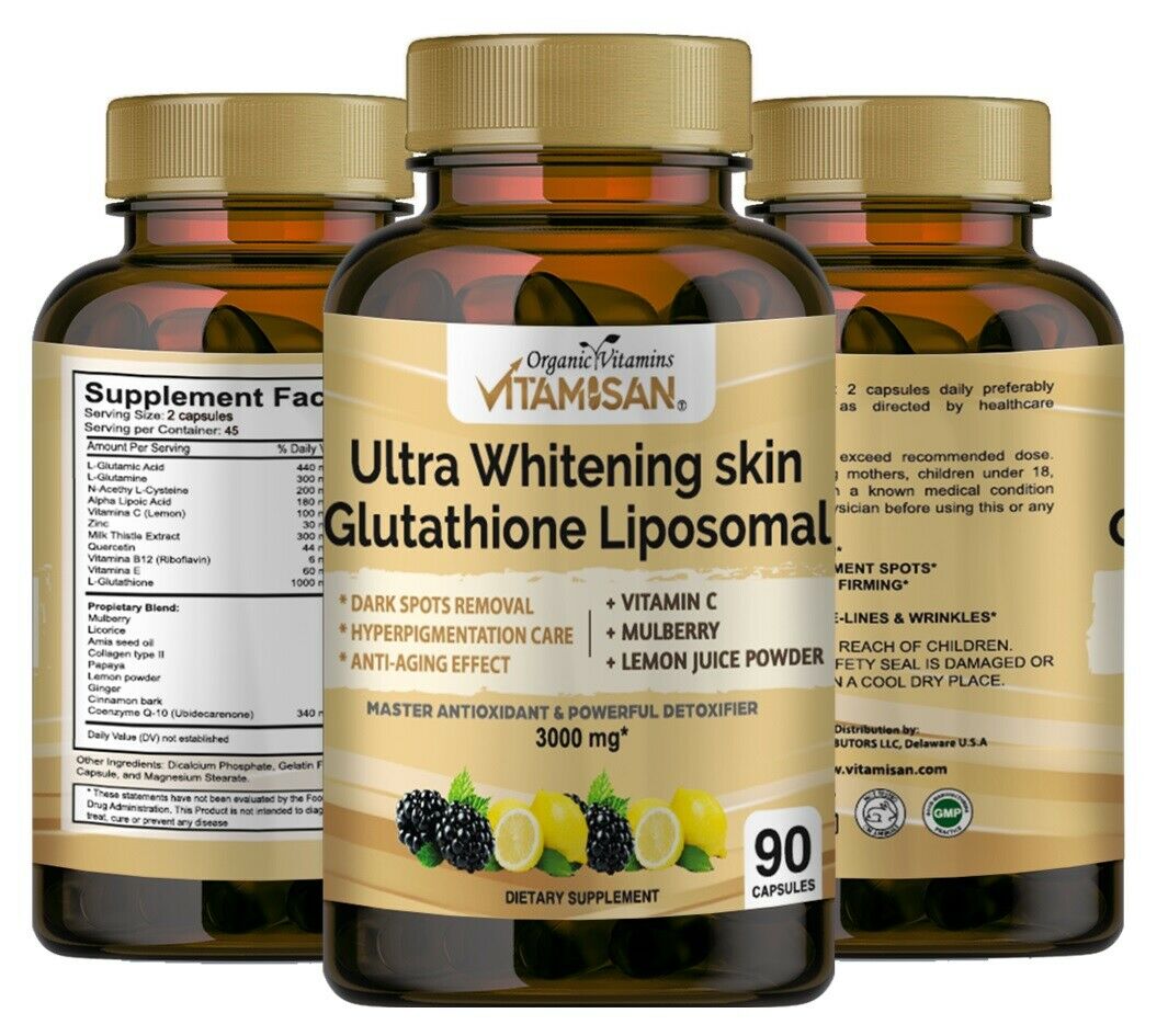 vitamisan ultra whitening skin glutathione liposomal Vin Ung Dng Trng, Gim Nm Liu Cao 90 vin Ultra Whitening Skin Glutathione Liposomal