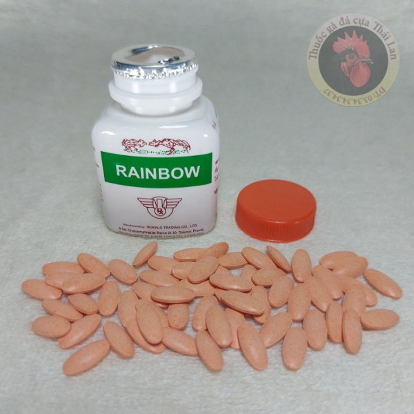 rainbow - thuốc nuôi gà tơ - 1 hủ 100 viên