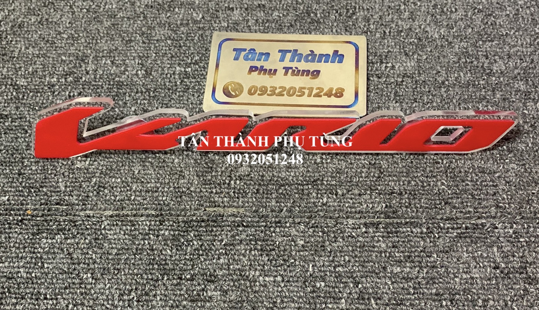 Bảng tên Vario khắc chữ meca