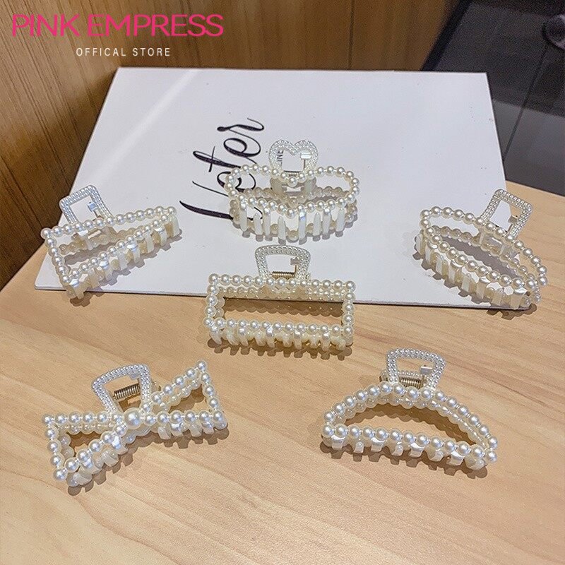 Korean Style Pearl Bow Hair Clip