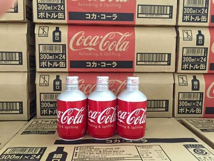 Thùng coca-cola nắp vặn Nhật Bản(24 lon)300ML