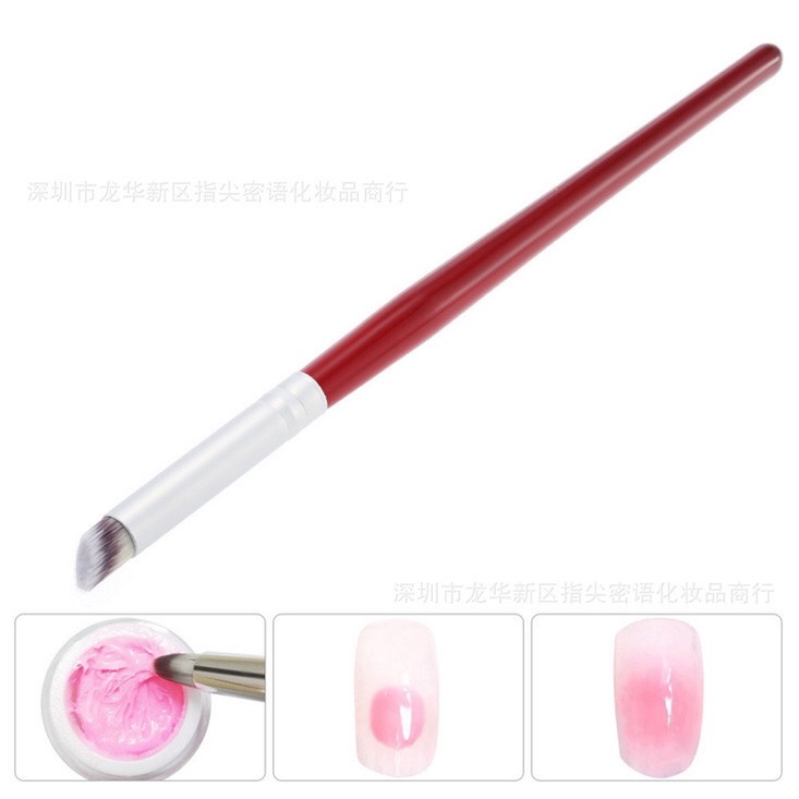 Cọ Ombre cán gỗ đầu xéo