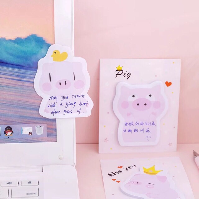 Giấy note hình chú heo